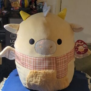 Squishmallows Cream and Yellow Stuffed Animal NOW ONLY $20 WOW